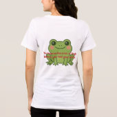 "Kus Veel Kikkers" T-Shirt | Alleen Hoppy Vibes P (Achterkant)