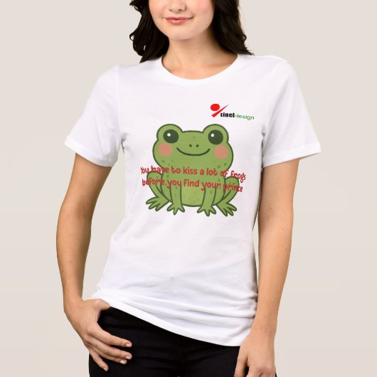 "Kus Veel Kikkers" T-Shirt | Alleen Hoppy Vibes P (Voorkant)