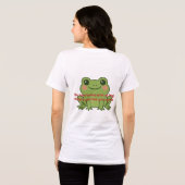 "Kus Veel Kikkers" T-Shirt | Alleen Hoppy Vibes P (Achterkant volledig)