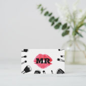 Kus Vlek | Kwasten Afsprakenkaartje (Staand voorkant)