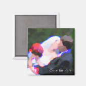 Kus Waterverf, Bewaar de datum Magneet (Voorkant / Achterkant)