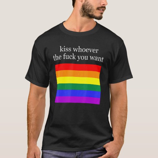 Kus wie je ook wilt t-shirt (Voorkant)