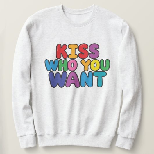 Kus wie je wilt trui (Design voorkant)