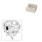 Kus - Wood Art Stamp Rubberstempel (Gestempeld)