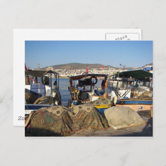 Kusadasi Vissen Harbor Briefkaart (Voorkant / Achterkant)