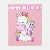 Kuschel Einhorn Decke Fleece Deken (Voorkant)