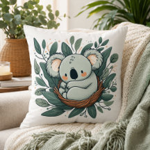 Kuschel met onze adorable koala knuffel kussen
