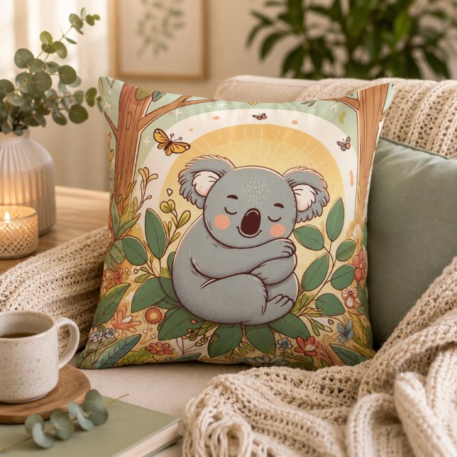 Kuschel met onze knuffelkoala kussen (Snuggle Up with Our Adorable Koala Plush Pillow)