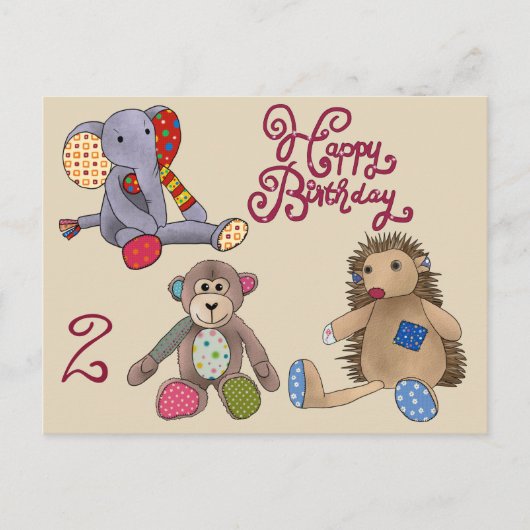 Kuscheltiere Briefkaart (Voorkant)