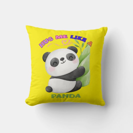 Kusdekbed – Knuffel me als een panda 🐼 Kussen (Voorkant)