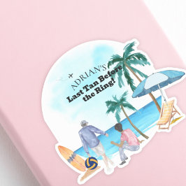 Kuselijk vrijgezellenfeest sticker