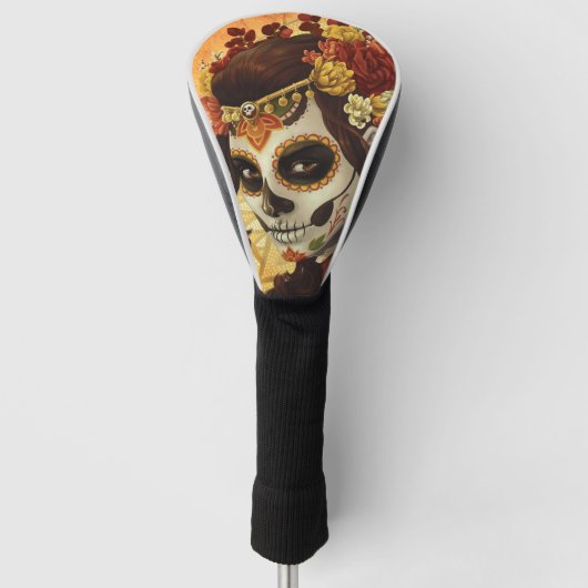 Kusenkussen Dia De Los Muertos Golfheadcover (Voorkant)