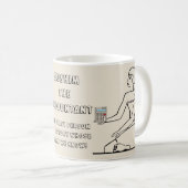 "Kushim The Accountant: 1st bekende persoon" Koffiemok (Voorkant rechts)