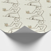 "Kushim the Accountant Holding a Calculator" Cadeaupapier (Hoek)