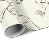 "Kushim the Accountant Holding a Calculator" Cadeaupapier (Rol Hoek)