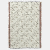 "Kushim the Accountant Holding a Calculator" Deken (Voorkant Verticaal)