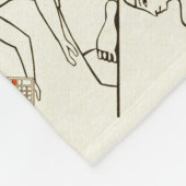 "Kushim the Accountant Holding a Calculator" Fleece Deken (Hoek)