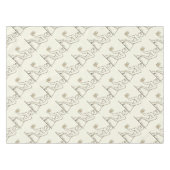 "Kushim the Accountant Holding a Calculator" Tafelkleed (Voorkant (Horizontaal))