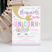 Kusjes en eenhoorn wensen Eenhoorn Zeemeermin Verj Kaart