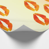 Kusjes, Lippen inpakpapier, 30 in x 6 ft Cadeaupapier (Hoek)