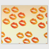 Kusjes, Lippen inpakpapier, 30 in x 6 ft Cadeaupapier (Vlak)