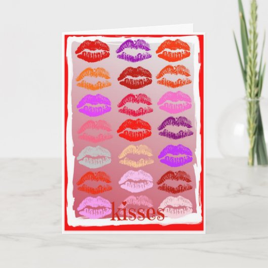 Kusjes - Valentijn Kaart (Voorkant)