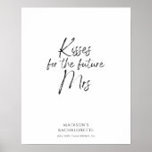 Kusjes voor de toekomst Mrs. Bachelorette Keepsake Poster (Voorkant)