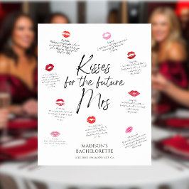 Kusjes voor de toekomst Mrs. Bachelorette Keepsake Poster
