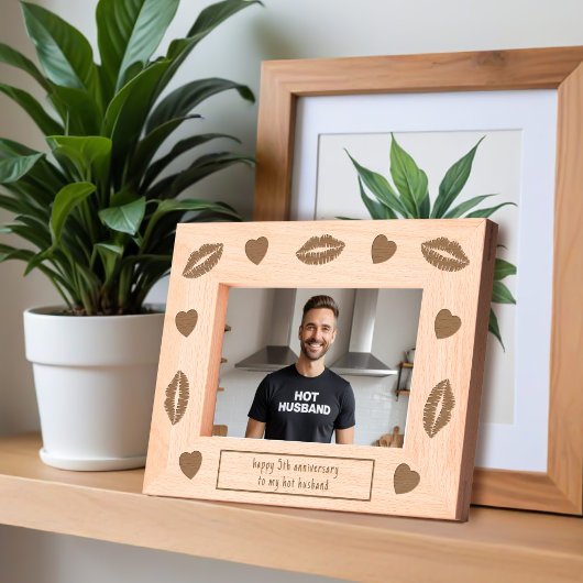 Kusjes voor man 5e bruiloft Jubileum Gift Gegraveerde Lijstjes