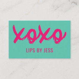 Kusjes XOXO Pink en Mint | Lipsense Visitekaartje