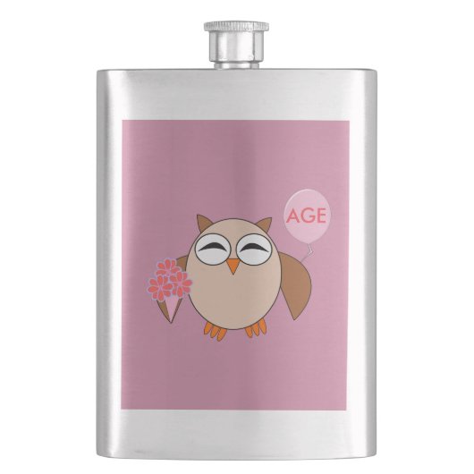 Kusom Age Birthday Owl Flacon (Voorkant)
