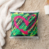 Kussen Abstract Art Heart (Deken)