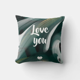 Kussen Abstract Trend Interieur Decor Zwart Groen