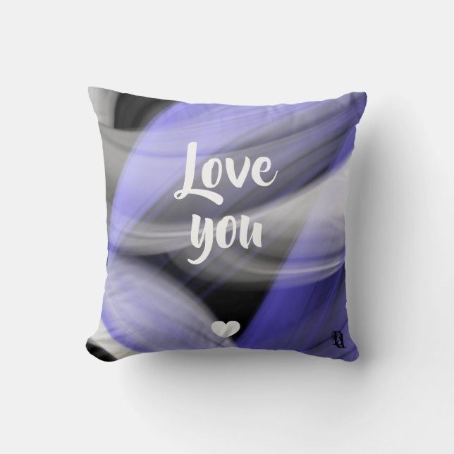 Kussen Abstracte interieur trend lavendel violet (Voorkant)