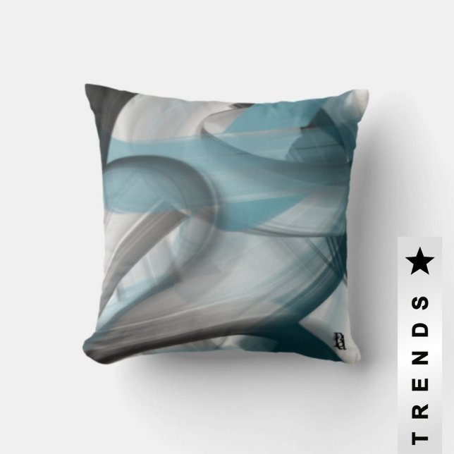 Kussen Abstracte Trend Interieur Decor Blauwe Ocea (Creator heeft geüpload)