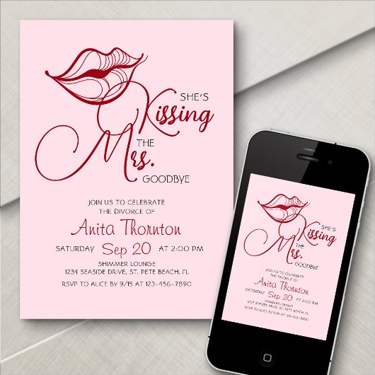 Kussen Afscheid Echtscheiding Party Kaart