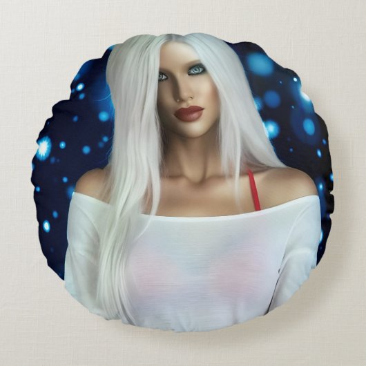 Kussen 'Afterglow' rond (Voorkant)