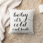 Kussen | Baby Het is koud buiten - wit (Deken)