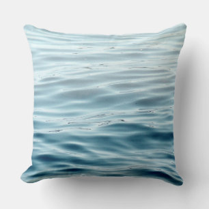 Kussen blauw en grijs water