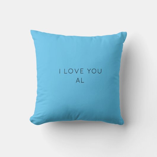 Kussen Blauw Minimale Moderne Eenvoudige Testgift (Voorkant)