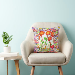 Kussen - Bloemrijke Art Deco