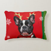 Kussen BOULEDOGUE KERST (Voorkant)