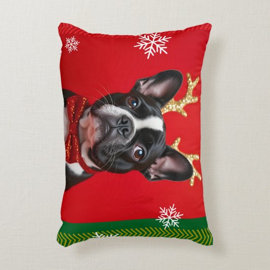 Kussen BOULEDOGUE KERST (Voorkant(Verticaal))
