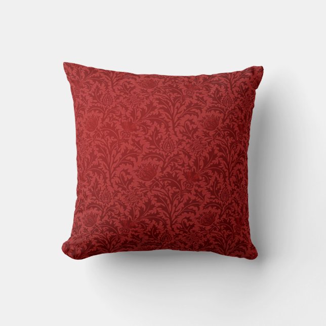 Kussen Bourgogne Warm Rood Gift Slaapkamer Design (Voorkant)