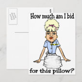 Kussen? Briefkaart (Voorkant / Achterkant)