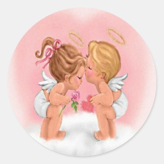 Kussen Cupids Stickers (Voorkant)