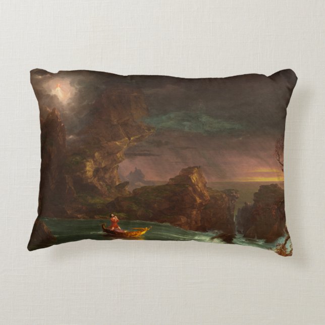 Kussen De reis van het leven, mannelijkheid, Thoma (Achterkant)