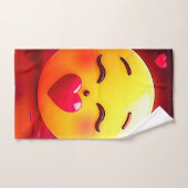Kussen Emoji blaast harten Bad Handdoek (Handdoek)