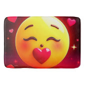Kussen Emoji blaast harten Badmat (Voorkant)