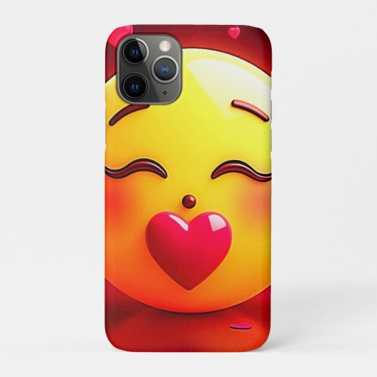 Kussen Emoji blaast harten Case-Mate iPhone Case (Achterkant)